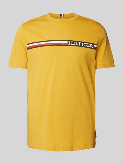 Tommy Hilfiger T-Shirt mit Label-Print Gelb 2
