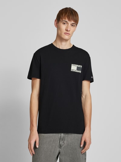 Tommy Jeans Regular fit T-shirt van puur katoen Zwart - 4