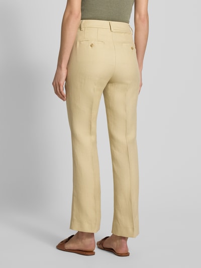 Weekend Max Mara Regular Fit Stoffhose mit Bügelfalten Modell 'AGAPE' Sand 5