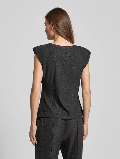 YAS Blousetop met glittereffect, model 'NURA' Zilver - 5