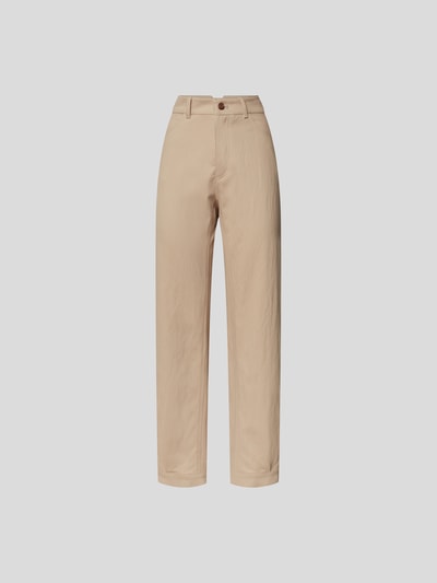 See by Chloé Straight Fit Hose mit Knopf-Details Sand 2