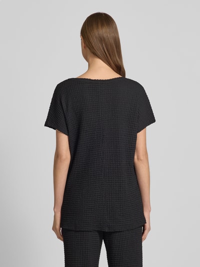 Christian Berg Woman T-shirt met geribde ronde hals Zwart - 5