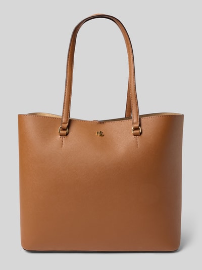 Lauren Ralph Lauren Tote Bag aus Leder mit Label-Applikation Modell 'KARLY' Cognac 2
