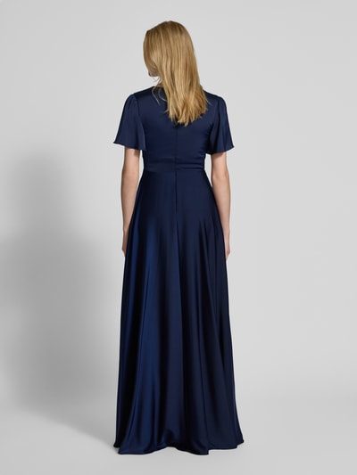 unique Abendkleid mit Knotendetail Marine 5