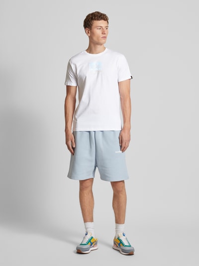 Alpha Industries T-Shirt mit Label-Print Weiss 1