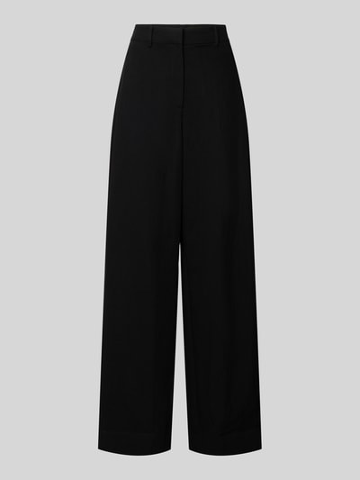 Productfoto, Wide Fit broek met viscose van Cph Muse, Model 'Ailyn', Materiaalmix met viscose, haakjes- en ritssluiting, zwart, Bandwijdte maat S 40 cm, Binnenbeenlengte maat S 80 cm