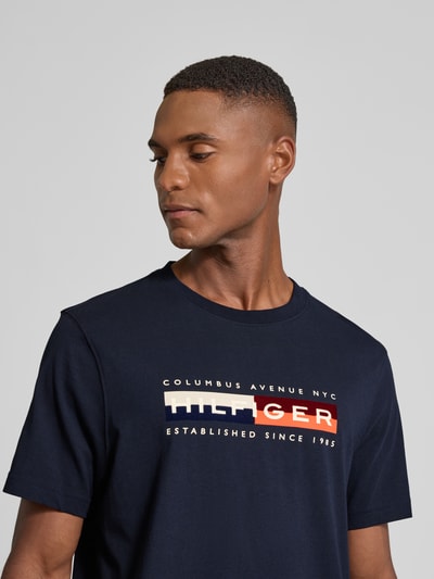 Tommy Hilfiger Regular Fit T-Shirt aus reiner Baumwolle Marine 3