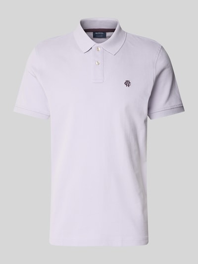MCNEAL Regular Fit Poloshirt mit Knopfleiste und Label-Stitching Lila 2