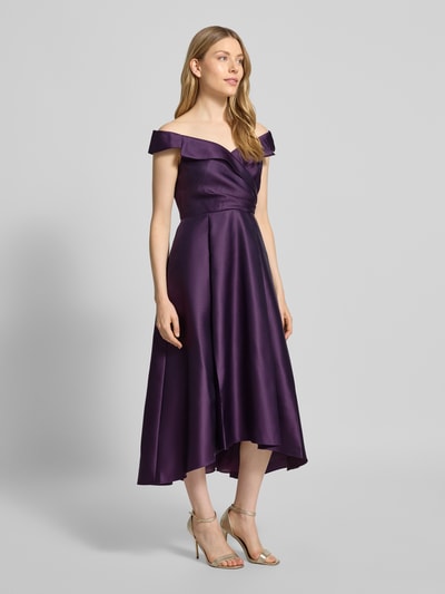 Adrianna Papell Cocktailkleid im Off-Shoulder-Look Bordeaux 1