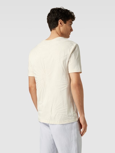 BOSS T-Shirt mit floralem Jacquard-Muster Modell 'Tiburt' Offwhite 5