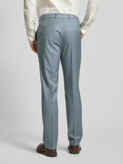 Wilvorst Regular fit pantalon met persplooien Lindegroen - 5