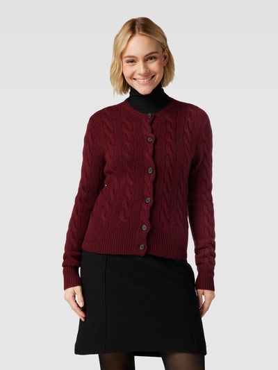 Polo Ralph Lauren Cardigan mit Knopfleiste Bordeaux 4