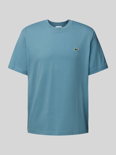 Lacoste T-Shirt mit Logo-Detail Modell 'BASIC ON' Rauchblau 1