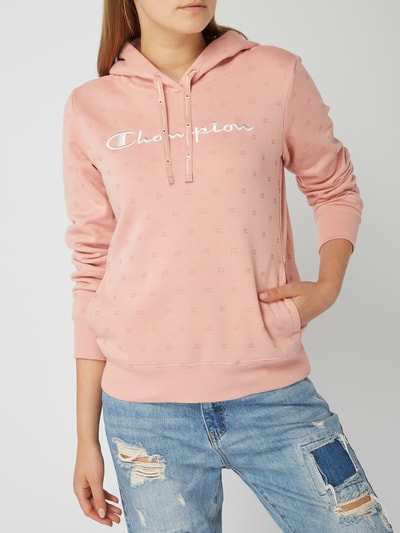 CHAMPION Hoodie mit Logo-Stickerei Rosa 3