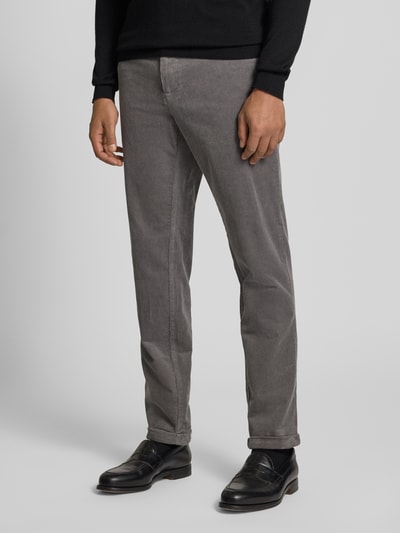 Matinique Corduroy broek met achterzakken, model 'MAliam' Lichtgrijs - 4