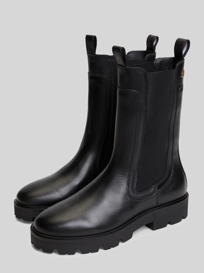 Tommy Hilfiger Stiefeletten aus echtem Rindsleder Black 1