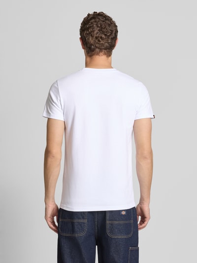 Superdry T-shirt met labelstitching Wit - 5