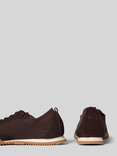BOSS Sneakersy typu low top w optyce siateczki model 'CARLYNN' Ciemnobrązowy 2