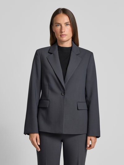 Someday Regular Fit Blazer mit Pattentaschen Modell 'Nleeka' Graphit 4