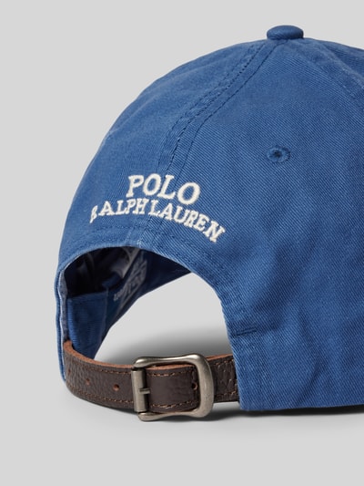 Polo Ralph Lauren Basecap mit Motiv-Stiching Jeansblau 3