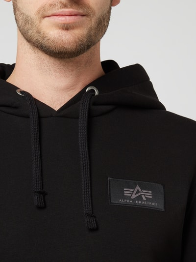 Alpha Industries Hoodie mit Ärmeltasche Black 3