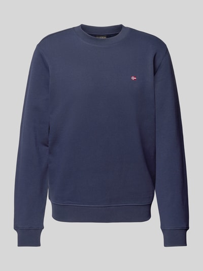 Napapijri Sweatshirt mit Logo-Stitching Modell 'BALIS' Marine 2