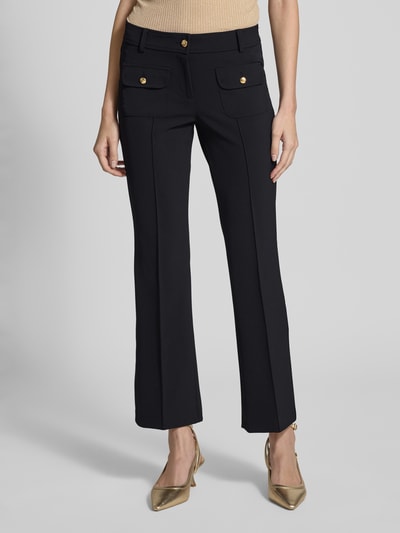 Cambio Flared Stoffhose in verkürzter Passform Modell 'FARAH' Black 4