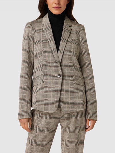 Esprit Collection Blazer mit Hahnentrittmuster Hellgrau 4