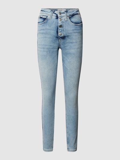 Calvin Klein Jeans Skinny Fit Jeans mit Label-Detail Hellblau 1