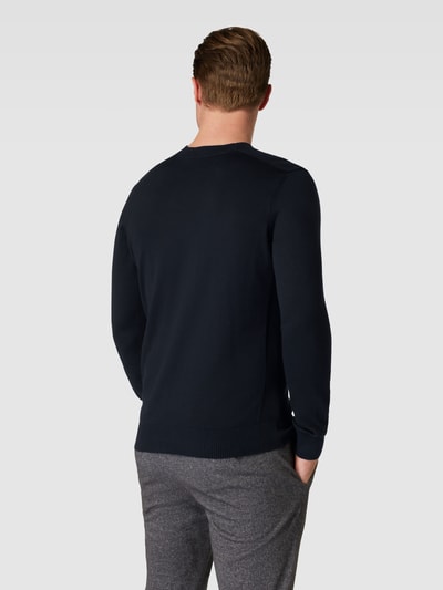 JOOP! Collection Sweter z dzianiny z okrągłym dekoltem model ‘Simono’ Granatowy 5