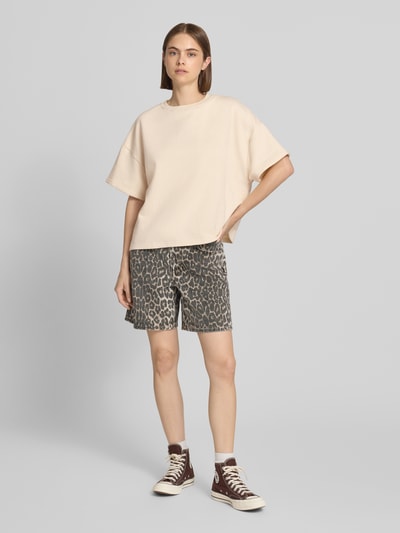 OH APRIL sweatshirt met 1/2-mouwen model 'Karo' Beige - 1