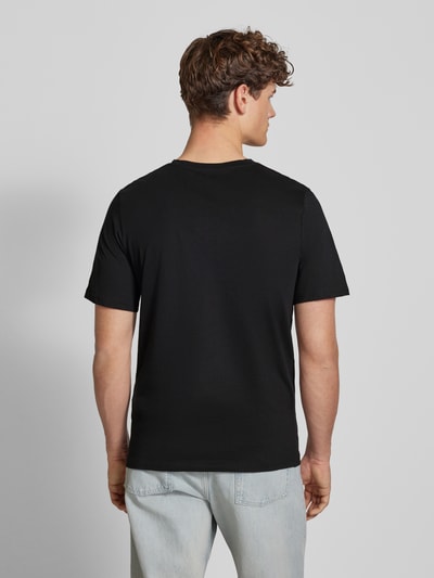Jack & Jones T-Shirt mit Label-Print Modell 'SIMON' Black 5