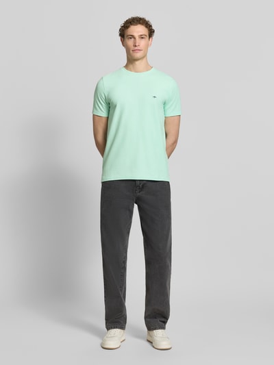Fynch-Hatton Regular Fit T-Shirt mit Logo-Stitching Mint 1
