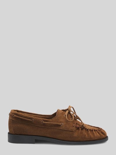 BOSS Loafer aus echtem Leder Modell 'Lycia' Mittelbraun 3