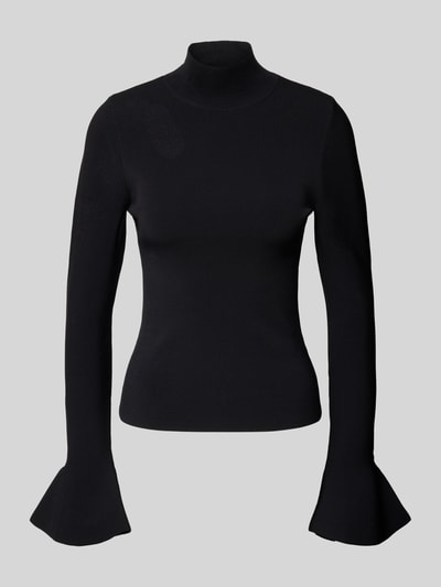 Ted Baker Strickpullover mit geripptem Stehkragen Modell 'LAYNHA' Black 2