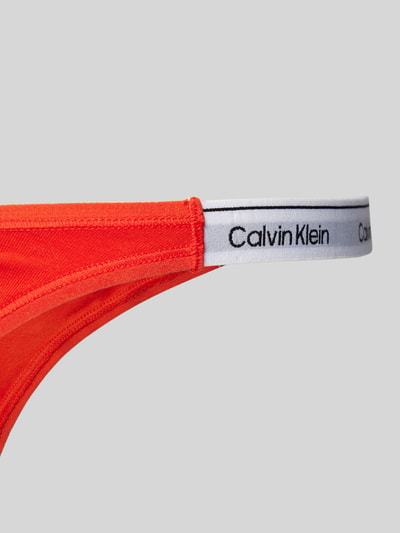 Calvin Klein Underwear String mit elastischem Logo-Bund Rot 2