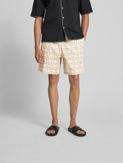 Kenzo Sweatshorts mit elastischem Bund Sand 4