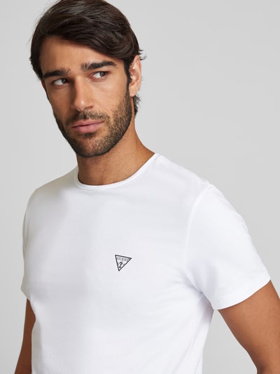 Guess T-shirt z nadrukiem z logo Biały 3