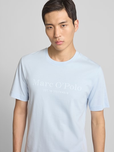 Marc O'Polo Regular Fit T-Shirt aus reiner Baumwolle Bleu 3