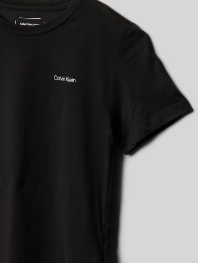 Calvin Klein Jeans T-Shirt mit Label-Print Black 2