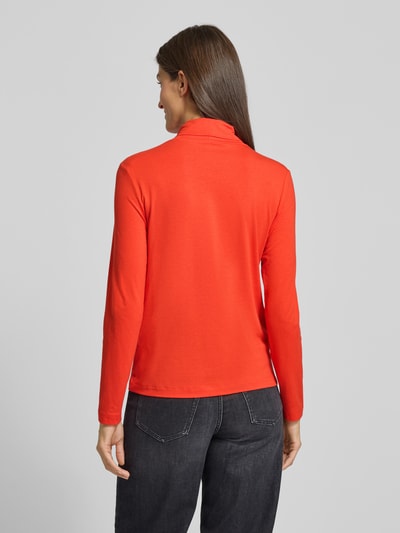 Brax Shirt met lange mouwen en col, model 'CARINA' Donkeroranje - 5