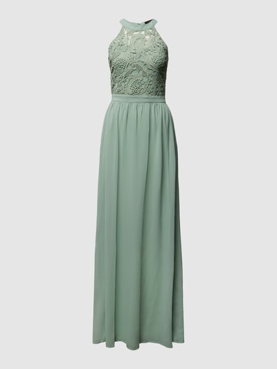 Lipsy Abendkleid mit Spitzenbesatz Mint 1