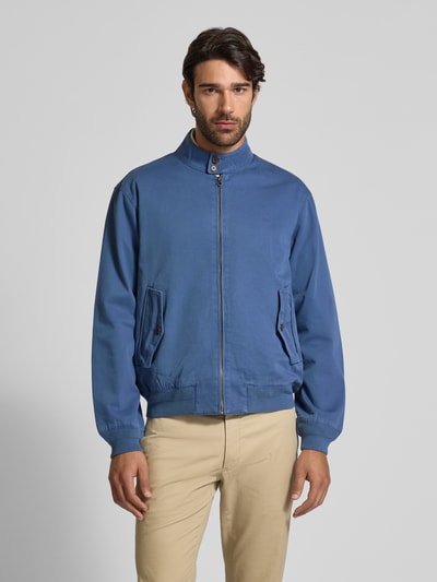 Polo Ralph Lauren Regular fit Windbreaker met opstaande kraag en labelstitching Koningsblauw - 4