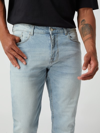 REVIEW Slim fit jeans met stretch  Lichtblauw - 3