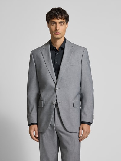 Christian Berg Men Regular Fit 2-Knopf-Sakko mit Pattentaschen Mittelgrau 4