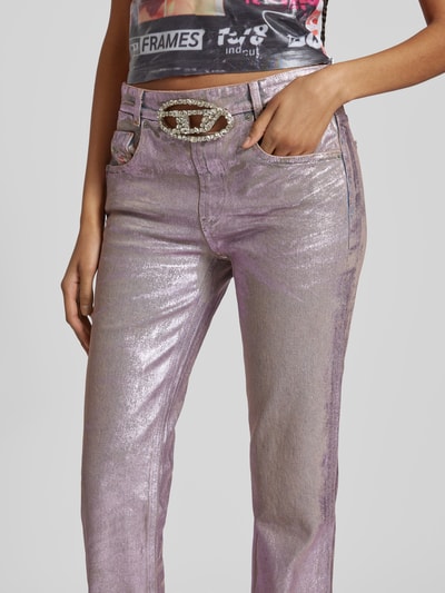 Diesel Jeans im schimmernden Design Metallic Rosa 3