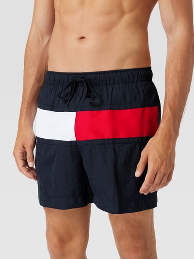 Tommy Hilfiger Regular Fit Badehose mit Kontrasteinsatz Marine 3