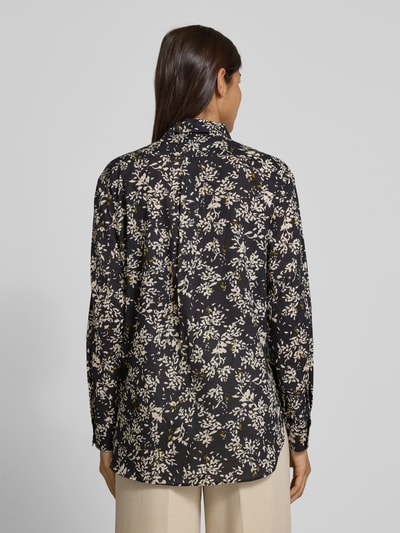 Marc O'Polo Bluzka z długim rękawem o kroju relaxed fit z czystej bawełny Czarny 5