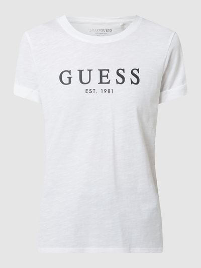 Guess T-Shirt aus Bio-Baumwolle Weiss 2