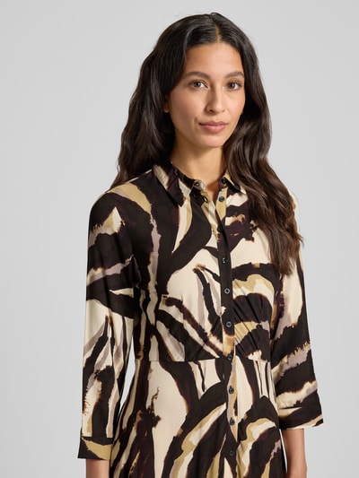 YAS Maxikleid mit Knopfleiste Modell 'SAVANNA' Beige 3